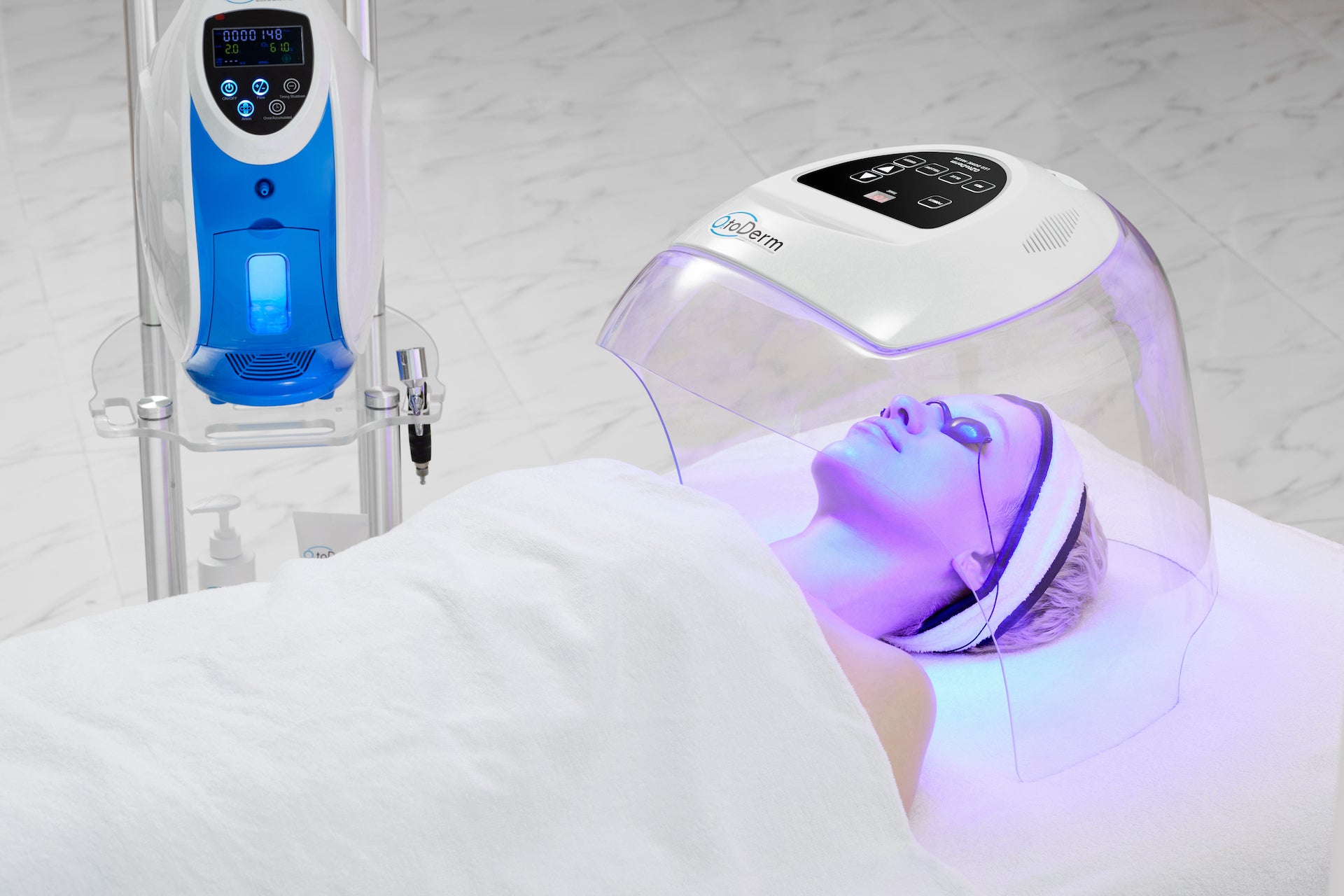 O2toDerm with LED Dome