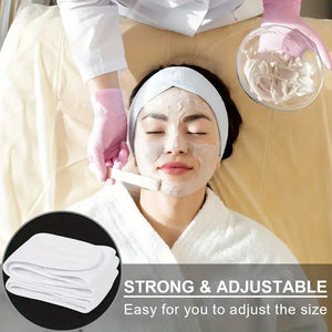 Coral Fleece Facial Headband-White