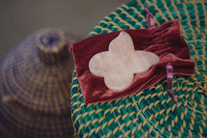Rose Quartz Butterfly Gua Sha